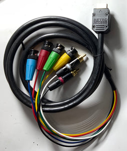 Retro Access PlayStation 2 Luma BNC and audio cable Pro Coaxial Multicore for PVM monitor