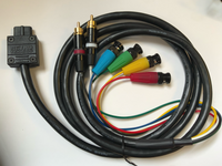 PAL SNES csync BNC and audio cable - Pro Coaxial Multicore for PVM monitor