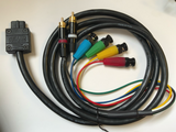 NTSC SNES csync BNC and audio cable - Pro Coaxial Multicore for PVM monitor