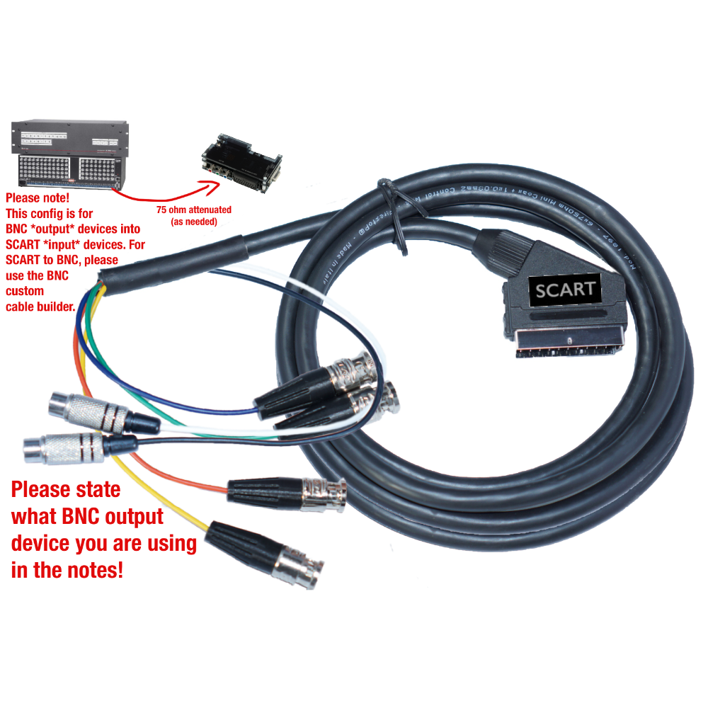 Custom SCART Cable Builder - Customer's Product with price 59.50 ID _jTkFXcYRNwV9j42z5nEWpWA
