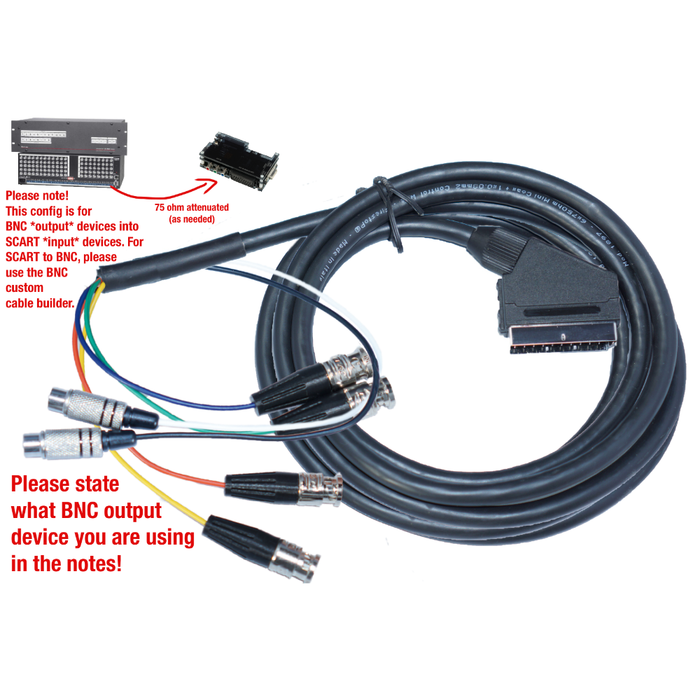 Custom SCART Cable Builder - Customer's Product with price 61.50 ID MZ_NQniWNO_Y8dYU5HiiWp5n