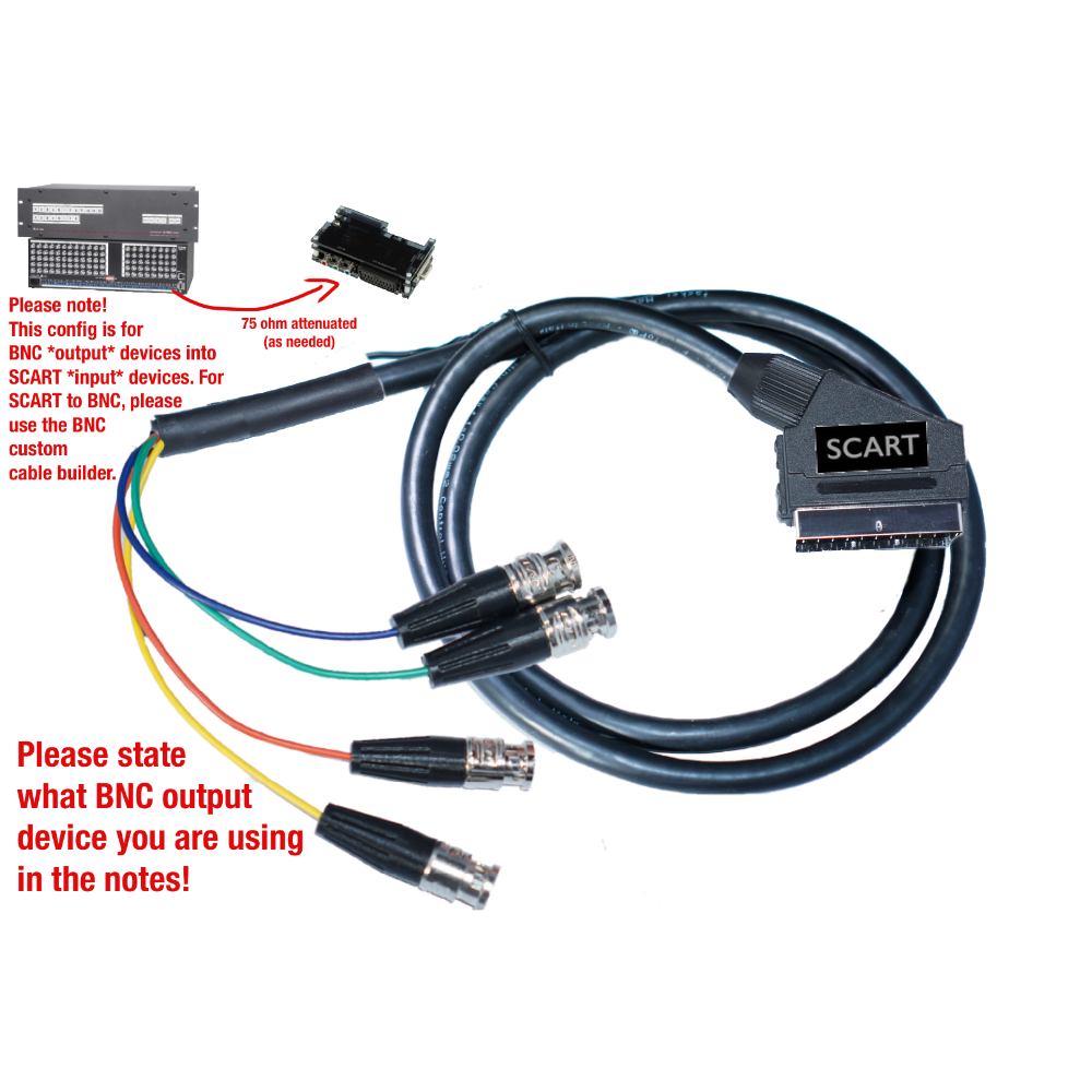 Custom SCART Cable Builder - Customer's Product with price 49.50 ID 8Bo9wBFk_xwzr2b178I0kZnn