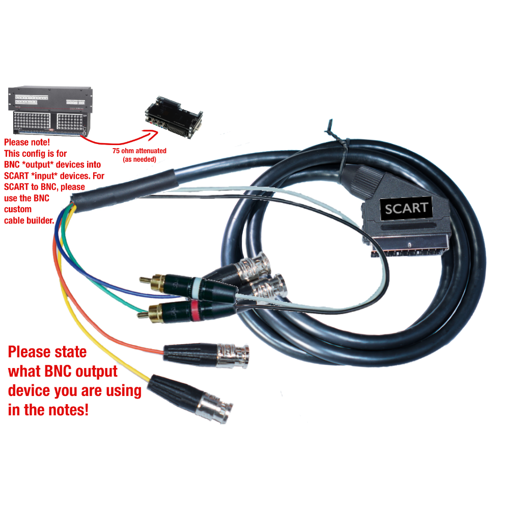 Custom SCART Cable Builder - Customer's Product with price 51.50 ID rfjMU5VbmPAHOzmFDVb57eXN