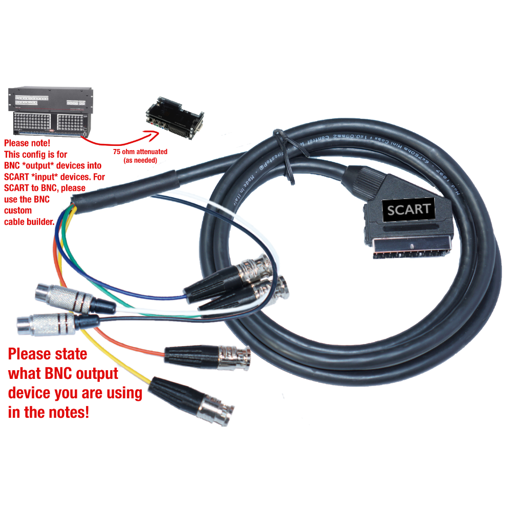Custom SCART Cable Builder - Customer's Product with price 57.50 ID WtnlmOcCSoA9MLWaRBAPDsH2