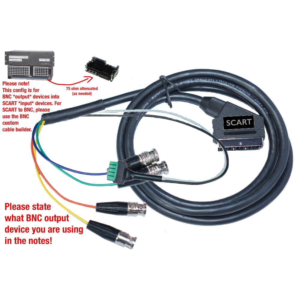 Custom SCART Cable Builder - Customer's Product with price 57.50 ID -xl7RCU4usUJjyjC-9kxETQ6