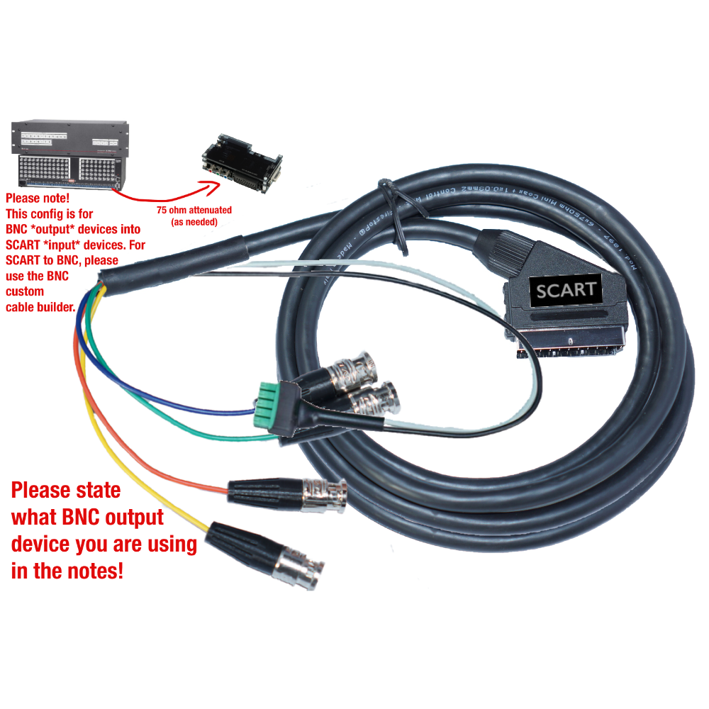 Custom SCART Cable Builder - Customer's Product with price 59.50 ID uHiSFrJdbPZ4uHUuBBu-U6fb