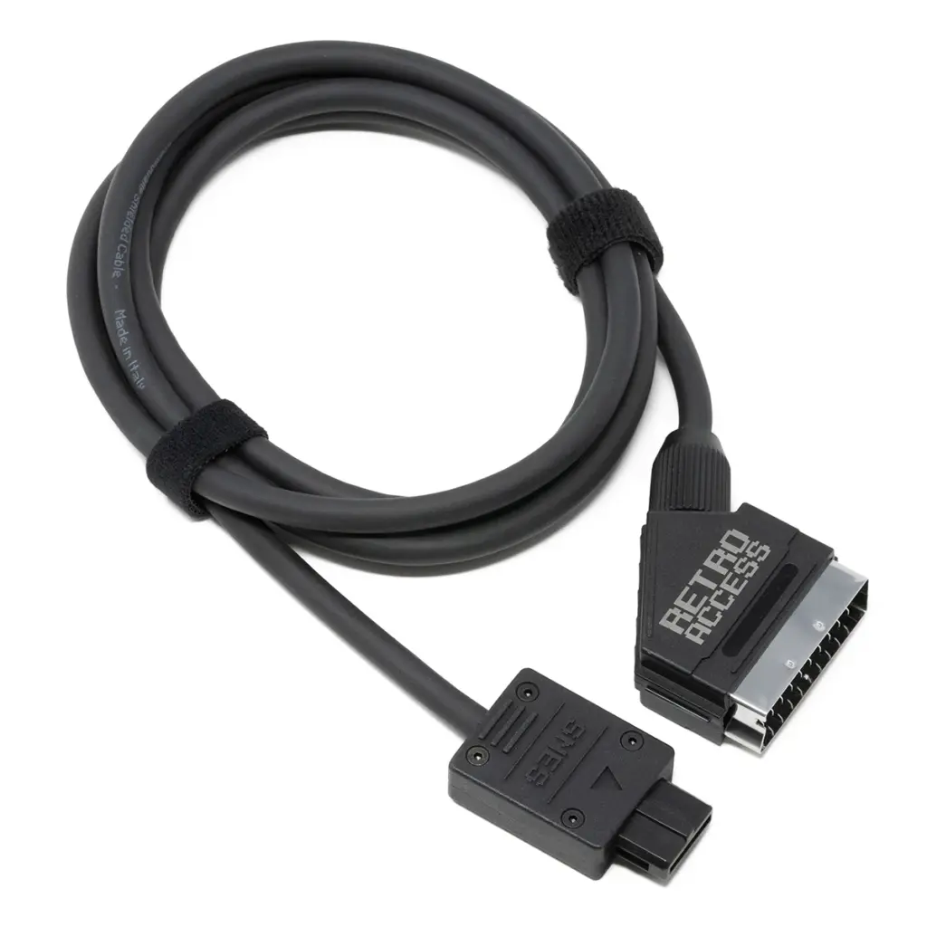 SNES (NTSC), N64 RGB SCART Fortraflex Cable with MultiSync Switch