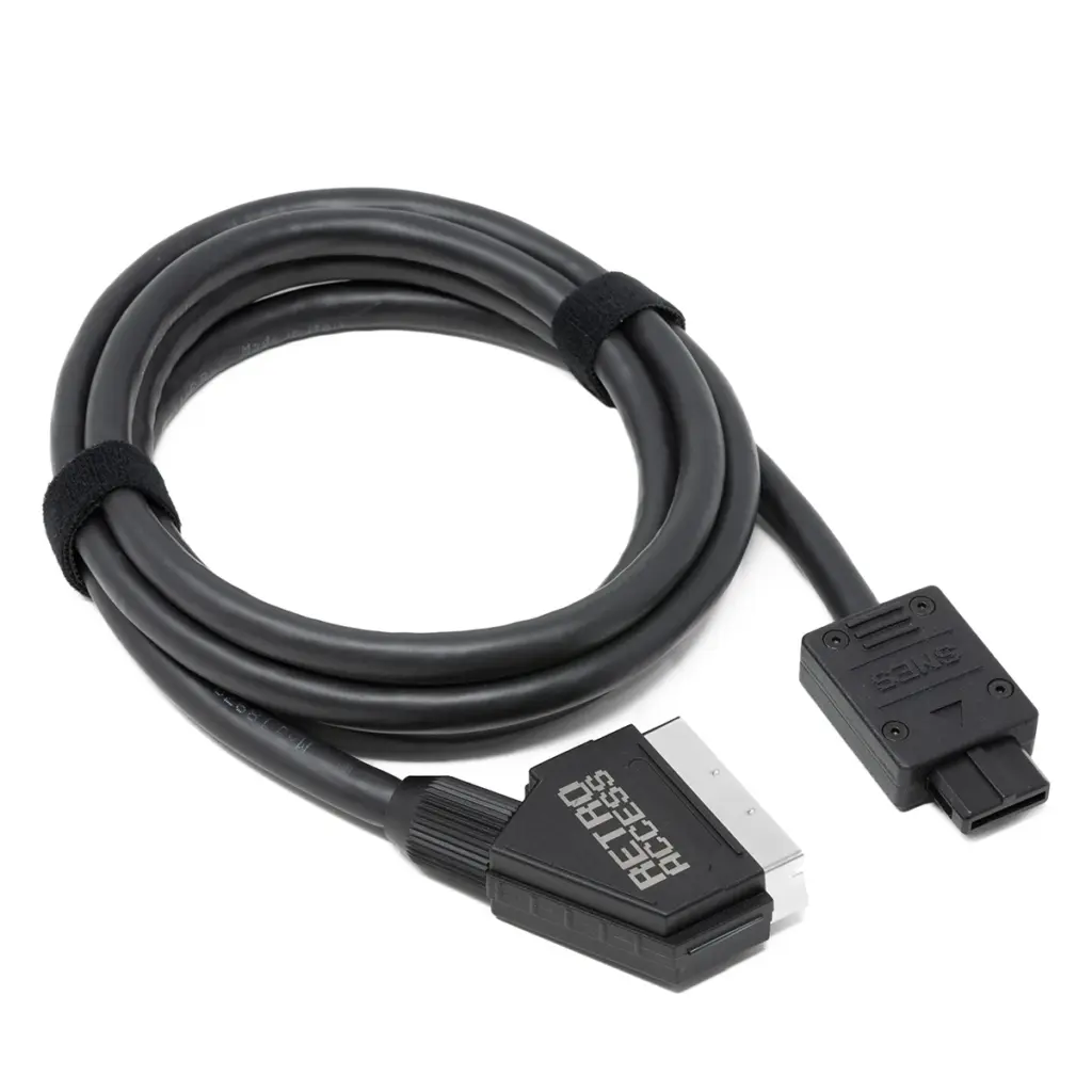 SNES (NTSC), N64 RGB SCART 75 Ohm Coaxial Pro Cable with MultiSync Switch