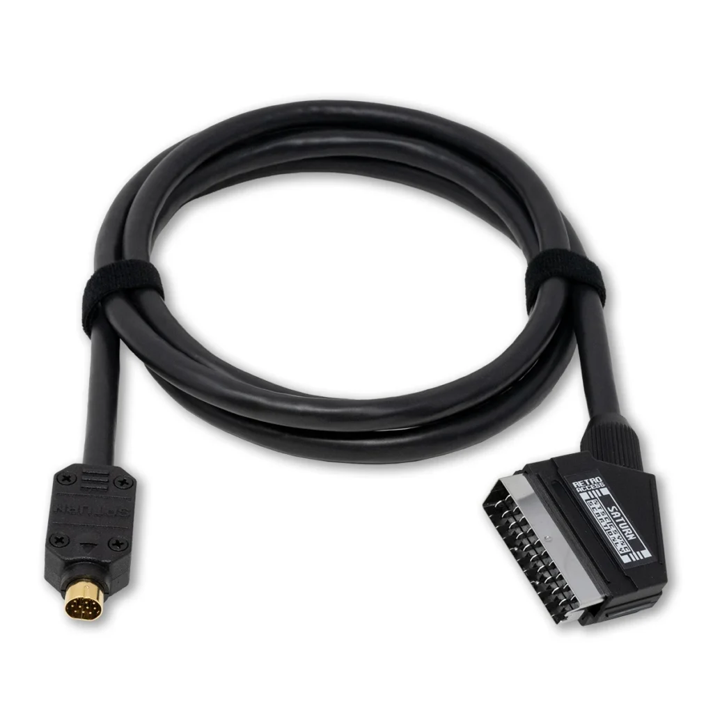 Saturn (NTSC Only) RGB SCART 75 Ohm Coaxial Pro Cable (CSync)