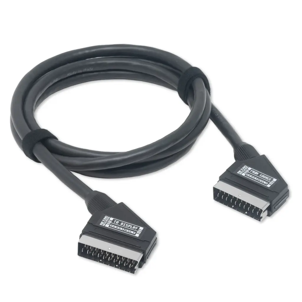 SCART Male to Male 75 Ohm Coaxial Pro Patch Cable