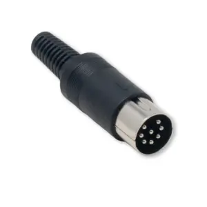Connector, Male, DIN 8 270° for Neo Geo, TurboGrafx, PC Engine