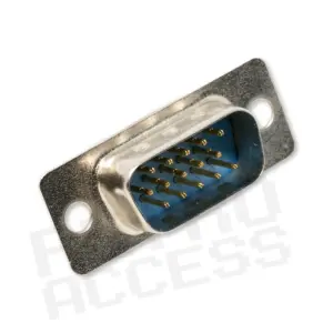 Connector, Male, D-Sub DE-15 HD15