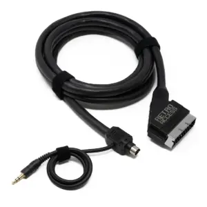 Mini-DIN 8 with Stereo Audio to RGB SCART 75 Ohm Coaxial Pro Cable