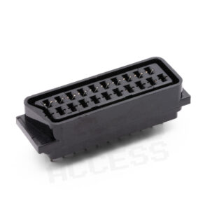 PCB Mount Socket, Female, SCART RGB21 JP21 Vertical
