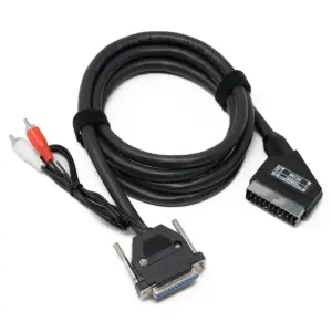 Commodore Amiga DB-23 RGB SCART 75 Ohm Coaxial Pro Cable