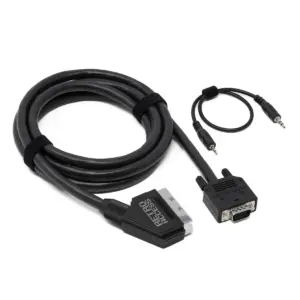 MiSTer FPGA HD15 (D-Sub) to RGB SCART 75 Ohm Coaxial Pro Cable