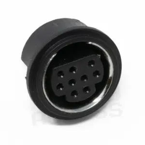 PCB Mount Socket, Female, Mini-DIN 9 Vertical