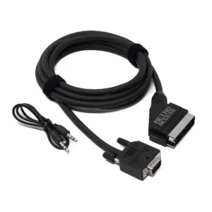 MiSTer FPGA HD15 (D-Sub) to RGB SCART Fortraflex Cable